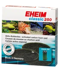 Угольные губки для фильтров Eheim Classic 2213020/050, 3 шт